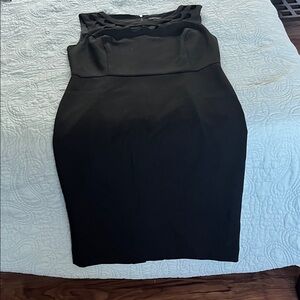 Ann Taylor Black Dress with Zipper Detail